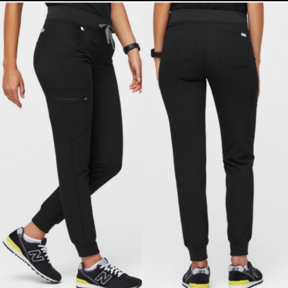 FIGS Zamora Joggers Scrub Pants In Black Size XS/P.